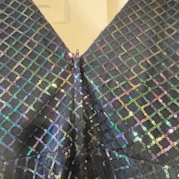 Iridescent Black Formal Dress, Size 20 from Glory Prom - Picture 9 of 16